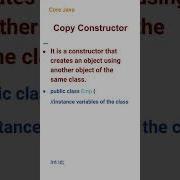 Copy Constructor 47 Corejava