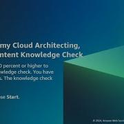 Module 12 Knowledge Check Answers Caching Content AWS CLOUD ARCHITECTING New Updated