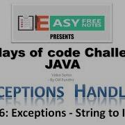Day 16 Exceptions String To Integer 30 Days Of Code Challenge Hackerrank In JAVA