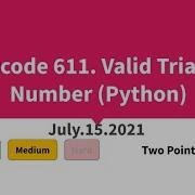 Leetcode 611 Valid Triangle Number Python