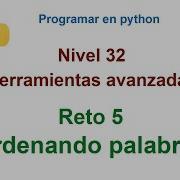 Python Nivel 32 Reto 5 Ordenando Palabras Con Funciones Lambda