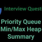 Priority Queue Min Max Heap Summary Python