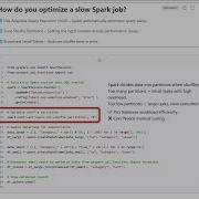 Databricks Interview Question How Do You Optimize A Slow Spark Job