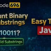 LeetCode 696 Count Binary Substrings Easy DSA String Problem Explained In Java Streak Technique