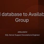 SNHA9 Add Database To Availability Group In SQL Server By Exploring Different Options