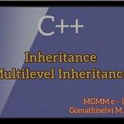 Multilevel Inheritance With Example In C Types Of Inheritance In C Tamil