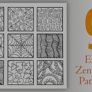 9 Easy Zentangle Patterns For Beginners Step By Step Zentangle Art