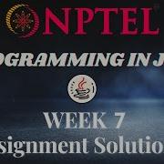 NPTEL Programming In Java Week 7 Quiz Assignment Solutions January 2021 Swayam
