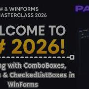 3 WinForms Controls Every C Developer Must Know ComboBox ListBox CheckedListBox