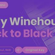 Amy Winehouse Back To Black Piano Karaoke