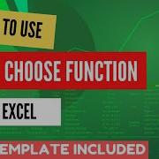 CHOOSE Function In Excel Full Tutorial