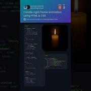 Candle Light Flame Animation Using HTML CSS Coading Css Html