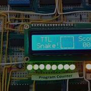 Snake On My Ben Eater Inspired 8 Bit Breadboard Computer Source Code And Emulator Available