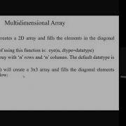 Multidimensional Array Using Numpy