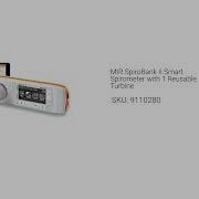 MIR SpiroBank II Smart Spirometer With 1 Reusable Turbine 9110280