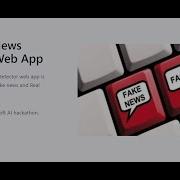 Fake News Detector Web App Microsoft AI Hackathon Challenge Amlan