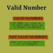Leetcode Question 65 Valid Number In Javascript