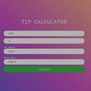 Simple JavaScript Tip Calculator With Source Code Source Code Projects