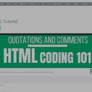 HTML Coding 101 06 HTML Quotation And Comments Tag W3Schools HTML Tutorial