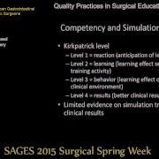 Best Practices In Simulation Based Education And Training In Surgery