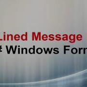 Multi Lined Message Box In C