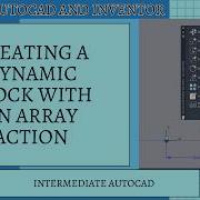 Создание динамического блока с действием Массив в AutoCAD