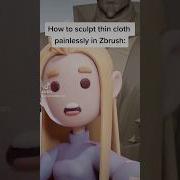 FINALLY How To Sculpt Cloth Painlessly In Zbrush Zbrush Blender3d Animation