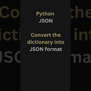 How To Convert Dictionary To JSON Format In Python Coding Python Pythonprogramming Function