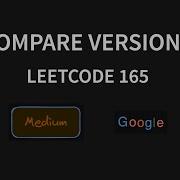 Compare Version Numbers Leetcode 165 Java