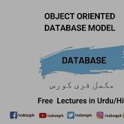 Object Oriented Database Model Computer Science Lecture Sabaq Pk