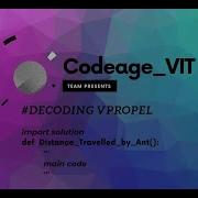 Distance Travelled By Ant Vpropel Question Of The Day Python VIT