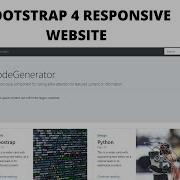 Responsive Website Using Bootstrap Bootstrap 4 Code Generator CG