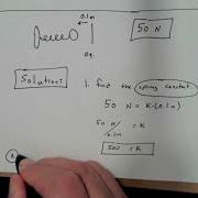Calculus 2 Hooke S Law And Finding Work Done On Springs