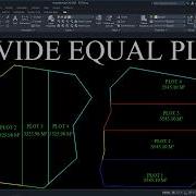 Divide Plot Equally In 1 Time AutoCAD LISP