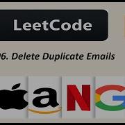 196 Delete Duplicate Emails LeetCode SQL Solution Interview Problem