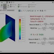 Weld Check Simulation Weld Simulation In Solidworks