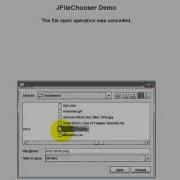 Java Locating Files And Directories JFileChooser
