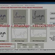 Signature Recognition Using Image Processing With Source Code Signature Recognition Using Matlab
