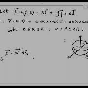 Flux Integrals Surface Integrals Of Vector Fields Example 1