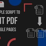 Split PDF To Single Pages With Simple Python Script