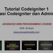 Tutorial Codeigniter 1 Installasi Codeigniter Dan AdminLTE 3