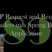 HTTP Request And Response Headers In A Spring Boot Application GCast 89