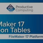 FileMaker 17 Add On Tables