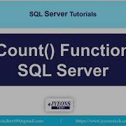 Count Function In SQL Server