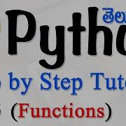 Python Tutorials For Beginners In Telugu Tutorial 13 Functions