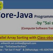 Java Parallel Array Sorting With Class Objects Java Arrays Class Java Util Arrays Class 349