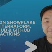 How To CI CD On Snowflake With Terraform Github And Github Actions