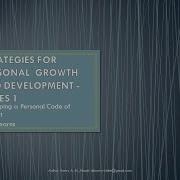 Strategies For Personal Growth And Development Series 1 Developing A Personal Code Of Ethics