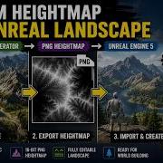 How To Create An Unreal Engine Landscape From An Exported PNG Heightmap