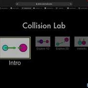 VIDEO Virtual Lab Collisions PHET INSTRUCTIONS